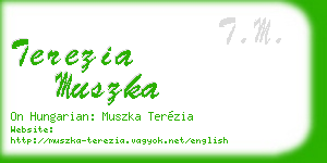 terezia muszka business card